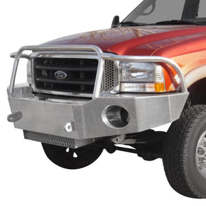 Aluminess 210039 Front Bumper with Brush Guard for Ford Excursion 1999-2005