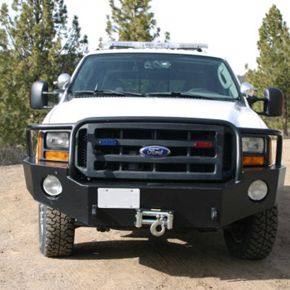 Aluminess 210040 Front Bumper with Brush Guard for Ford F250/F350 2005-2007