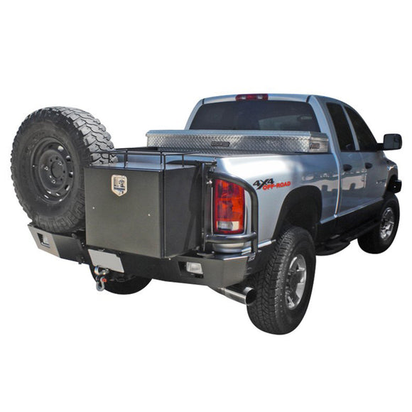 Aluminess 210047 Rear Bumper with Brush Guard and Swing Arm for Dodge Ram 2500/3500 2003-2005