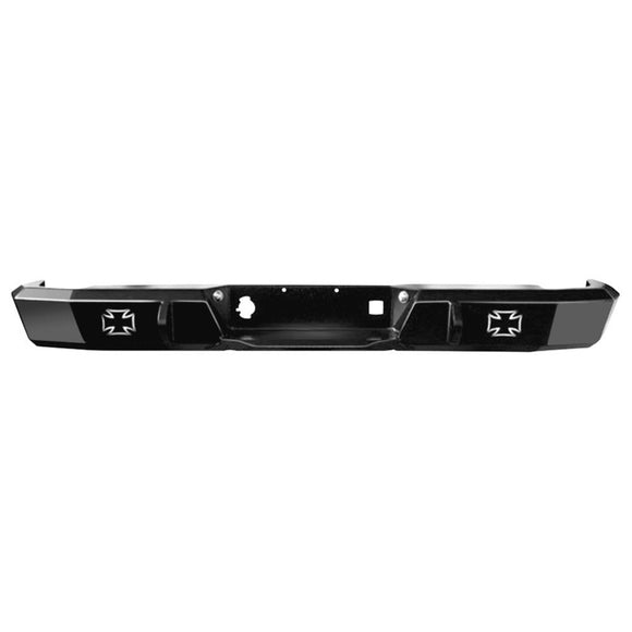 Iron Cross 21-405-92 Rear Bumper for Ford Van E150/E250/E350/E450 1992-2007 - Gloss Black