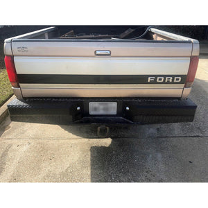 Thunderstruck OSF87-300 Premium Rear Bumper with Sensor Holes for Ford F250/F350/F450/F550 1987-1998